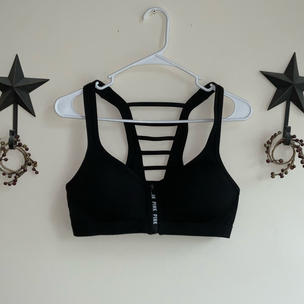 Victoria Secret PINK Push-up Zipper Sports Bra